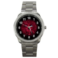Monster Red Eyes Aggressive Fangs Ghost Sport Metal Watch by HermanTelo