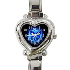 Monster Blue Attack Heart Italian Charm Watch