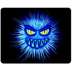 Monster Blue Attack Fleece Blanket (medium) 