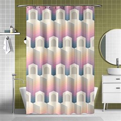 Seamless Pattern Background Entrance Shower Curtain 48  X 72  (small) 