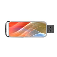 Wave Background Pattern Abstract Portable Usb Flash (two Sides)