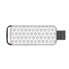 Seamless Pattern Pastels Background Pink Portable Usb Flash (two Sides)