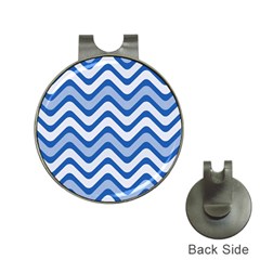 Waves Wavy Lines Hat Clips With Golf Markers