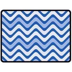 Waves Wavy Lines Fleece Blanket (large) 