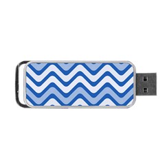 Waves Wavy Lines Portable Usb Flash (one Side)