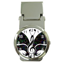 Butterfly Music Animal Audio Bass Money Clip Watches