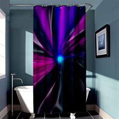 Abstract Background Lightning Shower Curtain 36  X 72  (stall) 