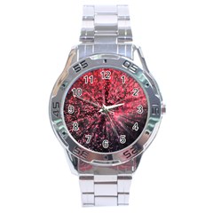 Abstract Background Wallpaper Space Stainless Steel Analogue Watch by HermanTelo