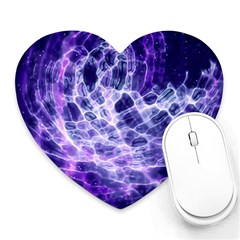 Abstract Background Space Heart Mousepads