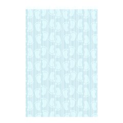 Footprints Pattern Paper Scrapbooking Blue Shower Curtain 48  X 72  (small) 