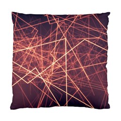 Light Fiber Black Fractal Art Standard Cushion Case (one Side)