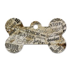 Graduation School Celebration Dog Tag Bone (one Side)