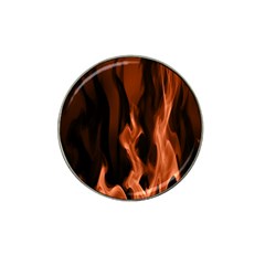 Smoke Flame Abstract Orange Red Hat Clip Ball Marker (4 Pack)