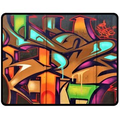 Graffiti Mural Street Art Wall Art Fleece Blanket (medium) 