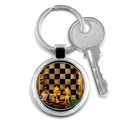 Cute Little Ducks Key Chain (round) by FantasyWorld7