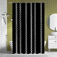 Chains Black Design Metal Iron Shower Curtain 48  X 72  (small) 