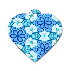 Pattern Abstract Wallpaper Dog Tag Heart (two Sides) by HermanTelo