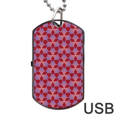 Pattern New Seamless Dog Tag Usb Flash (two Sides)