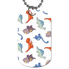 Pattern Dinosaurs Dog Tag (two Sides)