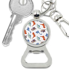 Pattern Dinosaurs Bottle Opener Key Chain by HermanTelo