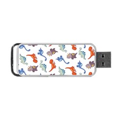 Pattern Dinosaurs Portable Usb Flash (one Side) by HermanTelo