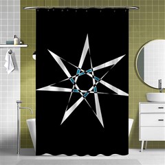 Star Sky Design Decor Shower Curtain 48  X 72  (small) 