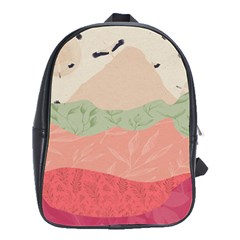 Blush Pink Landscape School Bag (large) by charliecreates