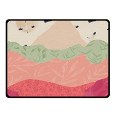 Blush Pink Landscape Double Sided Fleece Blanket (small)  by charliecreates
