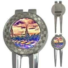 Castle Fortress Landmark Historical 3-in-1 Golf Divots by Nexatart