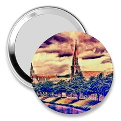 Castle Fortress Landmark Historical 3  Handbag Mirrors by Nexatart