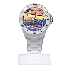 Castle Fortress Landmark Historical Plastic Nurses Watch by Nexatart