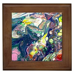 Paint Acrylic Paint Art Colorful Framed Tiles