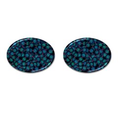 Background Abstract Textile Design Cufflinks (oval)