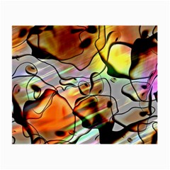 Abstract Transparent Drawing Small Glasses Cloth (2 Sides)