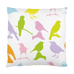 Birds Colourful Background Standard Cushion Case (one Side)