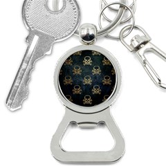 Golden Glitter Skeleton Gothic Bottle Opener Key Chain