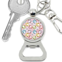 Owl Bird Cute Pattern Background Bottle Opener Key Chain