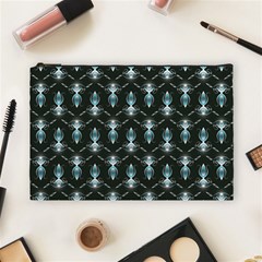 Seamless Pattern Background Black Cosmetic Bag (large) by HermanTelo