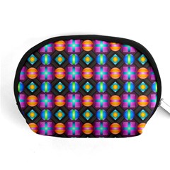 Squares Spheres Backgrounds Texture Accessory Pouch (medium) by HermanTelo