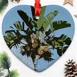 Palm Tree Heart Ornament (Two Sides) Front