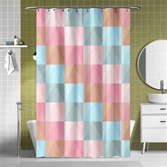 Background Pastel Shower Curtain 48  X 72  (small) 