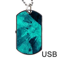 Background Texture Dog Tag Usb Flash (two Sides)