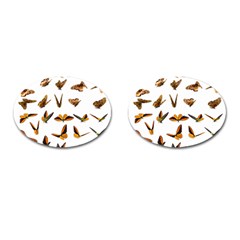 Butterflies Insect Swarm Cufflinks (oval)