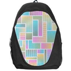 Color Blocks Abstract Background Backpack Bag