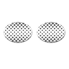 Concentric Plaid Cufflinks (oval)