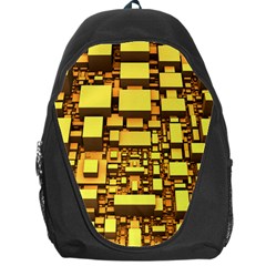 Cubes Grid Geometric 3d Square Backpack Bag