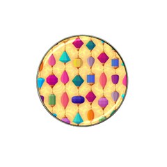 Colorful Background Stones Jewels Hat Clip Ball Marker (10 Pack)