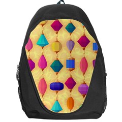 Colorful Background Stones Jewels Backpack Bag