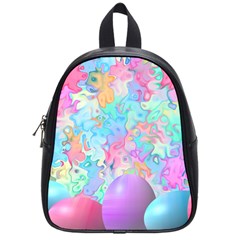 Eggs Happy Easter Rainbow School Bag (small)