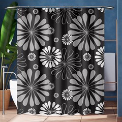 Floral Pattern Shower Curtain 60  X 72  (medium) 